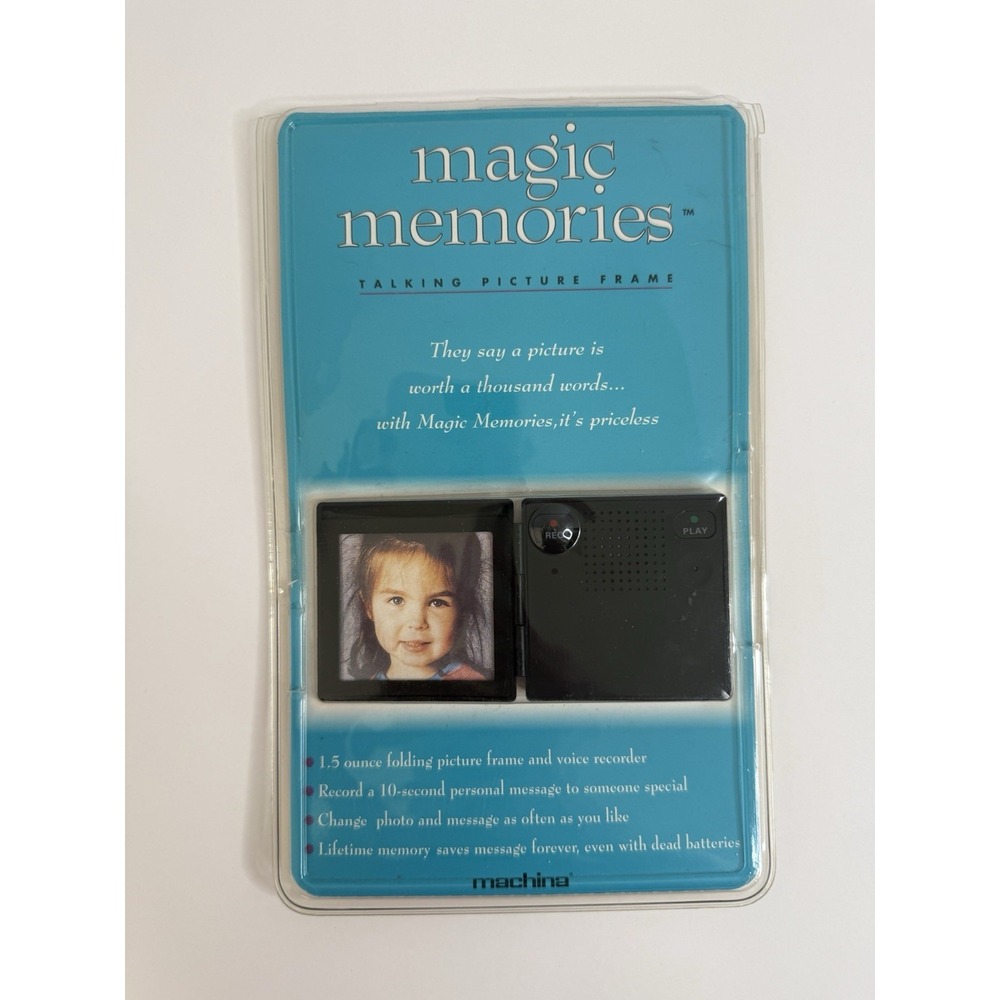 VTG 1993 Magic Memories Talking Picture Frame Machina New Sealed Voice Recorder